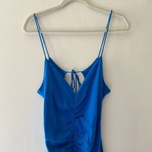 Zara Royal blue open back dress